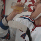 Hockey drinking fail