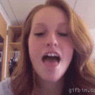 Amazing tongue trick chick
