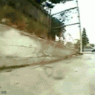 Biker drops on homeless man's head