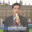 Stephen Colbert - banana correspondent
