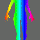 Rainbow woman