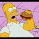 Homer Simpson hamburger addiction