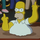 Homer Simpson - F**k you