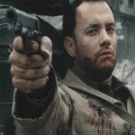 Saving Private Ryan - Tom Hanks blasts a tank