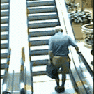 How to climb the escalator properly