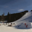 Amazing snowboard jump