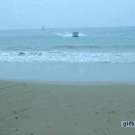 Boat beach landing fail