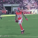 Jerome Simpson front flip touchdown (slo-mo)