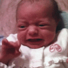 Baby reaction face