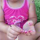 Little girl loses her roly poly bug