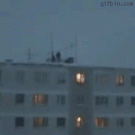 4-story building snow diving