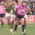 Rugby referee gets knocked out