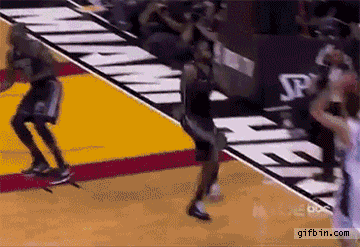 LeBron James Crashes Into Kids In The Front Row | Best Funny Gifs ...