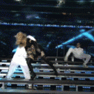 Madonna dancer spins leg during Superbowl half-time performance