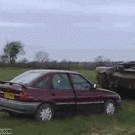 Tank vs. car