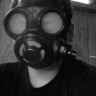 Gas mask smoking