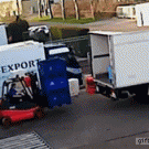 Forklift operator has a bad day