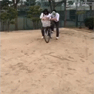 2 guys, 1 bike