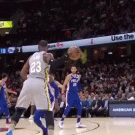 LeBron James behind-the-back move