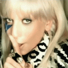 Lady Gaga finger licking