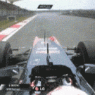 F1 POV: losing front wheels