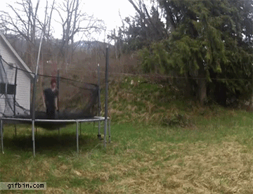 Trampoline Backflip Fail | Best Funny Gifs Updated Daily