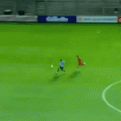 Amazing soccer goalie save 