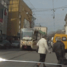 Pedestrian vs. tram
