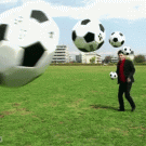 Throwing ball video magic trick