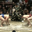 Sumo wrestler dodge (Takanoyama Shuntaro)