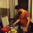 Fliping pancake