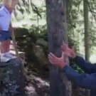 Kid's trust fall goes wrong