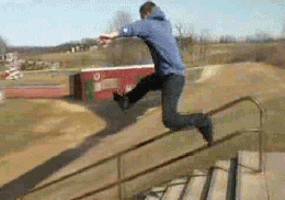 Jumping Down The Stairs Fail | Best Funny Gifs Updated Daily