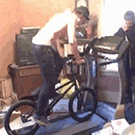 BMX treadmill fail