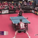 Amazing ping pong shot