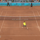 Nadal's tweener against Djokovic