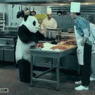 Angry panda vs. chef