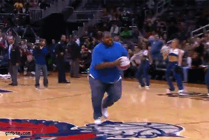 Fat Guy Trampoline Dunk Fail | Best Funny Gifs Updated Daily