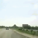 Flying car accident dashcam footage