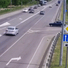 Car turns right into cyclist