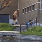 Skateboard trick with a twist