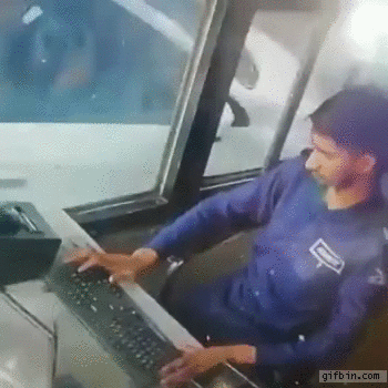 Monkey steals money from toll booth