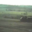 M132 armored flamethrower in action