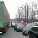 Truck takes Honda away