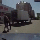 Bum tries to steal alcohol from truck