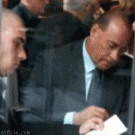 Silvio Berlusconi eats booger