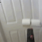 Toilet paper gun prank