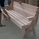 Bench transforms into table