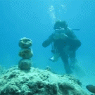 Scuba underwater hadouken