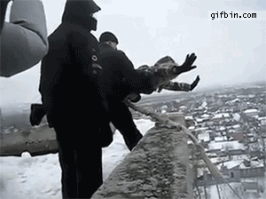 Home-made Russian Urban Bungee Jumping | Best Funny Gifs Updated Daily